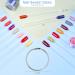100 PCS Clear Fan-shaped Nail Swatch Sticks with Ring Holder - Nail Art Display for Polish and DIY - Buy Online on GoSupps.com