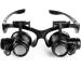 Lighted Headset Magnifying Glasses 10X 15X 20X 25X with 2Led Lights Head-Free Magnifier Loupe for Electronics Eyelash Crafts Circuit Watch Repair - Buy Online on GoSupps.com