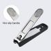 Professional Nail Clipper Stainless Steel Nail Clipper for Women Men and Children Pedicure and Manicure Black - Buy Online on GoSupps.com