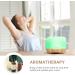 Homeweeks 300ml Essential Oil Diffuser with Remote Control Timer | Wood Grain Ultrasonic Aromatherapy Mist Diffuser | 7 Colors Light for Bedroom - Buy Online on GoSupps.com