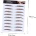 Housoutil 4pcs Eyebrow Stickers Authentic Eyebrows Eyebrow Tattoos False Eyebrows Cosmetics 6d Tool Hair - Buy Online on GoSupps.com