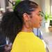 LEOSA Short Afro Kinky Curly Drawstring Ponytail Afro Kinky Curly Ponytail Extension Kinky Ponytail Extension Natural Black Synthetic Curly Jerry Ponytail Hair Pieces for African American Women 1B 6INCH 1b - Buy Online on GoSupps.com