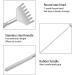 Jomewory Extendable Telescopic Back Scratcher for Women - Stainless Steel Claw Scraper Tool for Itching Relief - Buy Online on GoSupps.com