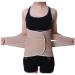 Full Back Support Brace Lumbar Belt Upper and Lower Back Pain Relief Thoracic Kyphosis Rounded Shoulders Posture Correction for Men Women (Size : X-Large) (Large) (X)