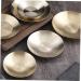 MAGICLULU Condiment Plate Cold Dish Bowl for Prep Dishes for Cooking Large Dinner Plates Tasting Dishes Sauce Serving Dishes Pinch Prep Bowls Sauce Plates Stainless Steel 304 Headset Camping 10X10X2CM Gold - Buy Online on GoSupps.com