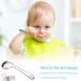 Futongda Stainless Steel Baby Spoons - 4-Piece Curved Training Set for Children | Dessert Coffee & Feeding Spoons in Silver - Buy Online on GoSupps.com