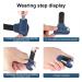MiOYOOW Toe Splint - Wear Resistant Straightener for Crooked, Hammer, Bent, Claw, and Overlapping Toes - Blue Left (One Size) - Buy Online on GoSupps.com