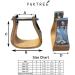Pak Tree Wooden Wide Western Steel Covered Stirrups - Size 5.0 | Bell Saddle Stirrups for Comfortable Riding - Buy Online on GoSupps.com