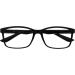 Buy Opulize Ink Lessen Glasses 2 Series Pack - Large Rectangular Frame Scratch-Resistant Spring Hinges +1.50 Diopter - Stylish Men's Reading Glasses in Transparent Gray & Black Arms - Buy Online on GoSupps.com