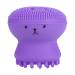 Octopus Shape Silicone Facial Cleansing Brush - Manual & Waterproof - Purple - Buy Online on GoSupps.com