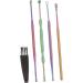ULTECHNOVO Ear Cleaning Tool Set - Stainless Steel & Plastic Kit with 4 Sets of Ear Spoons & Cleaning Brushes | 5 Pieces | 14.5x3CM - Buy Online on GoSupps.com