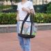 Large Clear Tote Bag Fashion PVC Shoulder Handbag for Women Black Stadium Bag for Security, Travel, Shopping, Sports, Work | Clear Handbag - Buy Online on GoSupps.com