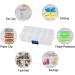 uxcell 2 Pcs Clear Plastic 10 Sections Press Buckle Tablet Box Holder - Organize & Store Tablets Safely | International Shipping Available - Buy Online on GoSupps.com