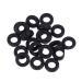 Milists 10 pairs of glasses hangers non-slip elastic silicone glasses for glasses (black white) black 1.4 x 1.4 x 0.5cm