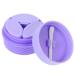 FOMIYES 1 Set Cream Box Empty Makeup Pot Salve Jar Makeup Pots Container Lotion Cream Jar Face Cream Pot Cream Holder for Women Body Butter Jar Storage Box Miss Leakproof Purple Silica Gel 6.5X6.5X4.5CM Purple