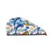 Marine Animals Microfiber Hair Towel Soft Super Absorbent Hair Towel Wrap for Women Coral Velvet Quick Dry Hair Cap for Long Curly and Thick Hair