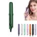 Gadgetcab Curling Iron Gadgetcab Mini Curling Iron 2-in-1 Mini Curling Wand &Flat Iron Hair Straightener Mini Dual-Purpose Curling Iron (Dark Green)