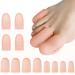 DAILINK Gel Toe Caps - 12 PCS Breathable Toe Protectors Sleeve Bunion Pads Cushion Big Toe Guards - Silicone Toe Covers for Protection of Ingrown Toenails Corns Calluses Blisters Beige S/M/L-12pcs Beige