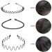 Metal Headband Set - 6 Pack Hair Bands for Men and Women | Non Slip Sports Headbands with Teeth Comb | Unisex Hairband Accessories for Outdoors and Beauty Care - Buy Online on GoSupps.com