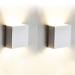 tvfly 7W LED wall lights modern 2 pieces aluminum wall light up down inside 3000k warm white wall lighting perfect for living room bedroom bathroom stairs