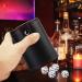 Cooyeah Red Pu Leather Dice Cup Set with 5 Standard Dices for Yahtzee, Farkle, Backgammon - Bar Party Craps Game - 1 Pack - Buy Online on GoSupps.com