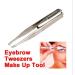 NBGGFF Tweezers Professional Stainless Steel Makeup LED Light Slant Tip Hair Removal Eyelashes Eyebrow Tweezers Makeup Tool with Battery Silver - Buy Online on GoSupps.com