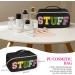 Aucuu Premium Nylon Cosmetic Travel Bag | Large Capacity Zipper Organizer | Waterproof Portable Makeup Case | Gift for Women (Black) #19 - Buy Online on GoSupps.com