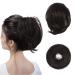 BARSDAR HAARDIAD HAIR Extensions Hairknot-horseshaft extension straight synthetic hair part short ponytail rolls hair jewelry just scrunchy for women 6# dark brown 20cm 6# dark brown