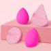 Premium Pink Makeup Brushes Set with Sponges - Ideal for Foundation Contour & Eyeshadow in Gift Box | International Shipping Available - Buy Online on GoSupps.com