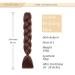 Shop Gairyan Jumbo Braids Extensions - 100g 60cm Ombre Synthetic Braiding Hair for Box Crochet (Dark Auburn) - Buy Online on GoSupps.com