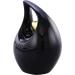 Urns for Ashes Heart of Love Cremation URN for Ashes Adult Urn for Funeral Burial Columbarium or Home Cremation Urns for Human Ashes Adult 220 Cubic Inches: with Velvet Bag (Black) - Buy Online on GoSupps.com
