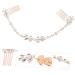 Beaupretty 1Pc hair comb womens headbands Hair Side Combs Blush Bridal Hair Clip crystal wedding comb wedding decorations Women Headdress Flower bride Alloy Accessories European and American - Buy Online on GoSupps.com