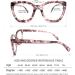 Women s Oversized Blue Light Reading Glasses | Spring Hinge Eyeglasses in Purple Pink & Tortoise - 1.25x - Buy Online on GoSupps.com