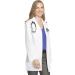 Cherokee Women Scrub Lab Coat Traditional fit with Two Patch Pockets and a Chest Pocket 1462 Medium White - Buy Online on GoSupps.com