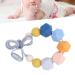 Yctze Portable Silicone Baby Teething Necklace - Vibrant Colors, Food Grade & Heat Resistant (Type 2) - Buy Online on GoSupps.com