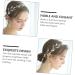 FRCOLOR 1pc Headband Bride Hair Bride Headdress Bride Shiny Headdress Pearl Headdress Fashion Bride Headwear Fashion Headdress Wedding Accessory Wedding Shiny Headdress Alloy - Buy Online on GoSupps.com