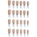 French Tip Press on Nails - Long False Nails Press On Nails with Nail Tips press on nails Acrylic False Nails Cute Artificial Nails - Buy Online on GoSupps.com