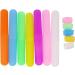 Honbay 7PCS Plastic Dust-Proof Toothbrush Case Holder for Daily and Travel Use with 5 Gifted Toothbrush Head Covers - Random Colors - Buy Online on GoSupps.com