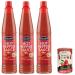 Italian Gourmet E.R. 3 spicy Santa Maria chili sauces the perfect accompaniment to Mexican and non-Mexican dishes ideal for seasoning vegetables eggs and meat 85 ml + Italian Gourmet Pelati 400 g