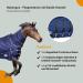 Marengos Flying Ceiling for Horses | Elastic Neck | Insect Protection | Close-Meshed Eczema Blanket | Night Blue 145 cm | Outdoor Horse Gear - Buy Online on GoSupps.com