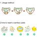Bounippy Reusable Menstrual Cloth Pads - Washable Microfiber Absorbent Surfaces - Super Absorbent (6 Pads + 1 Small Bag) - Buy Online on GoSupps.com