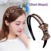 CORGIMHZ 4 Pack Colorful Rhinestone Headbands for Girls - Non-Slip Double Row Crystal Hairbands - Buy Online on GoSupps.com