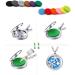 Tangger Aromatherapy Necklace - 2 STK Essential Oil Diffuser Pendant with 20 Pads | Perfect Gift for Women & Mothers | Aromatic Diffusion & Fragrance Blocket - Buy Online on GoSupps.com