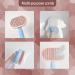 Self-Cleaning Cat Brush for Long & Short Hair - Orange | Removes Loose Fur & Dirt - Buy Online on GoSupps.com