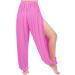 Lofbaz High Slit Yoga Harem Pants Women Dance Lounge Maternity Trousers - Pink - Buy Online on GoSupps.com