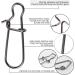 Dr.Fish Fishing Sinker Slides 50 Pack - Duo Lock Snap Sliding Swivels for Saltwater Surf Fishing Rigs - Catfishing Sliding Rig Weight Connectors - Buy Online on GoSupps.com