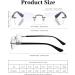 Shop Luff Rimless Reading Glasses for Men & Women - Ultra-Light Anti-Blue Light Frameless Readers (2.5x Black) - Comfortable Classic Design - Buy Online on GoSupps.com