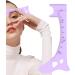 Eyebrow Measuring Tool Eye Brow Stencils for Women | Quick Eye Makeup Tool Eyebrow Shaping Aid Brow Measuring Tool for Perfect Eye Liner & Lip Lines Purple - Buy Online on GoSupps.com