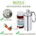 JohnBee Pill Cutter - Best Small & Large Pills Cutter | Designed in USA | Cuts Vitamins | Pill Splitter with Shield | Includes Keychain Holder & Cleaning Brush (Brown) - Buy Online on GoSupps.com