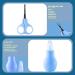 VZAYQUPXY Baby Grooming Kit - 10 in 1 Portable Baby Care Essentials for Newborns - Includes Nail Clippers, Comb, Brush, Ear Wax Removal Tool - Blue - Buy Online on GoSupps.com